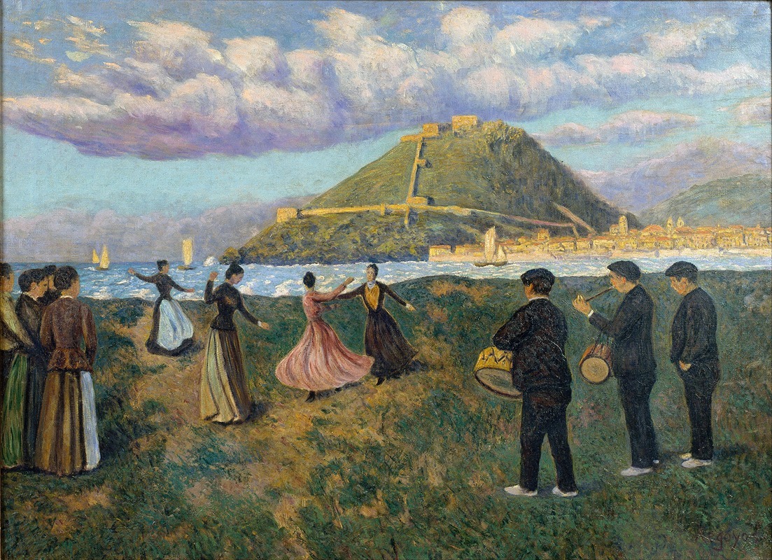 Darío de Regoyos - Basque Celebration (dance at El Antiguo, San Sebastián)