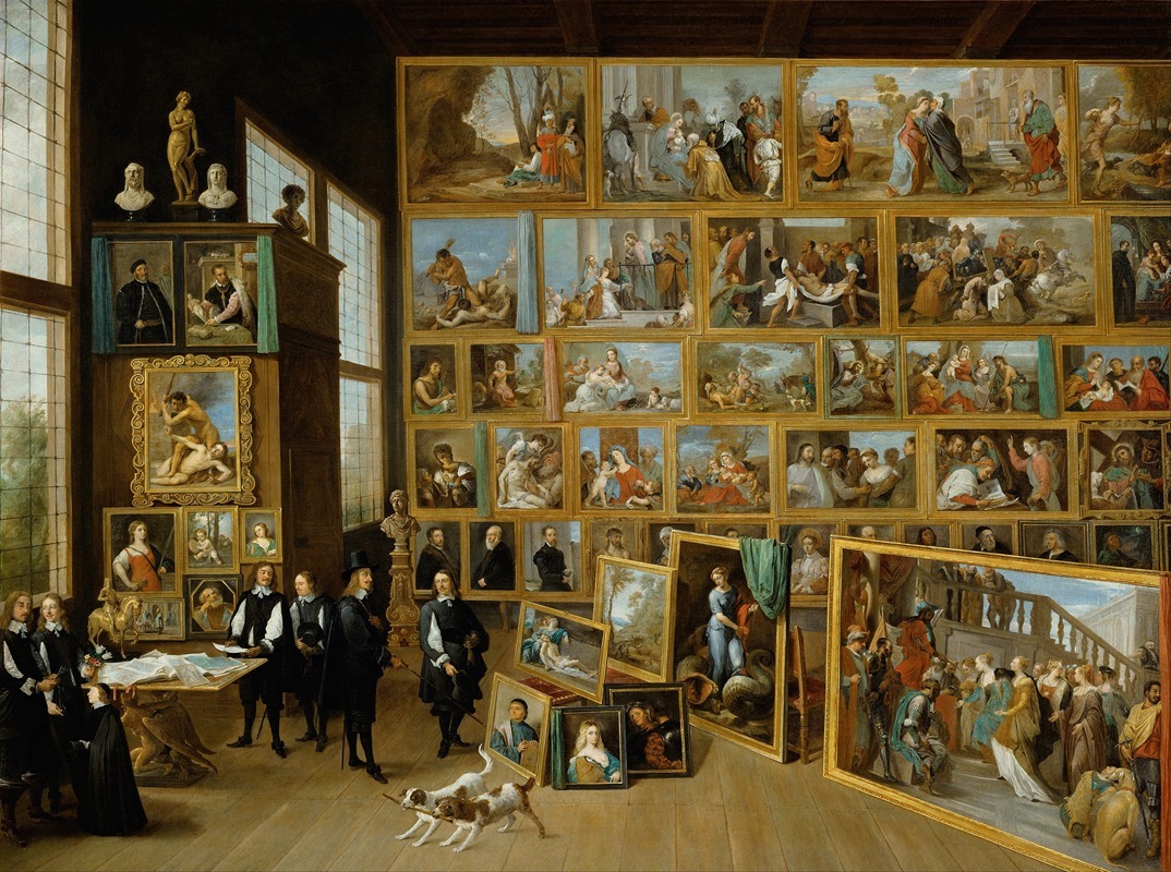 David Teniers The Younger - Archduke Leopold William in his Gallery at Brussels