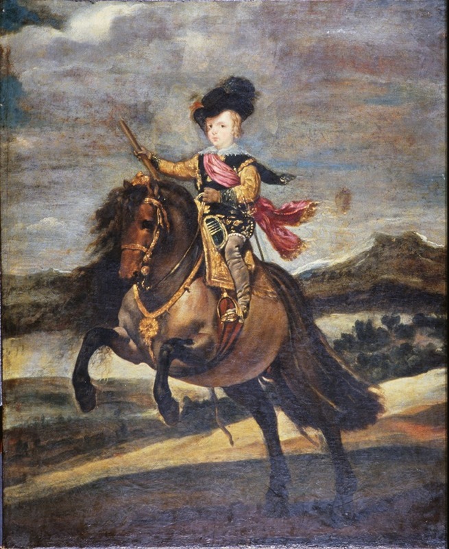 The Infante Baltasar Carlos on Horseback by Diego Velázquez - Artvee