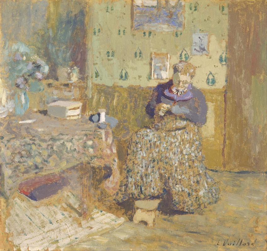 Édouard Vuillard - Madame Vuillard Sewing