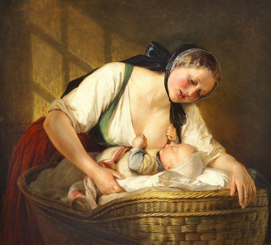 Elisabeth Jerichau Baumann - En Moder med sit Barn