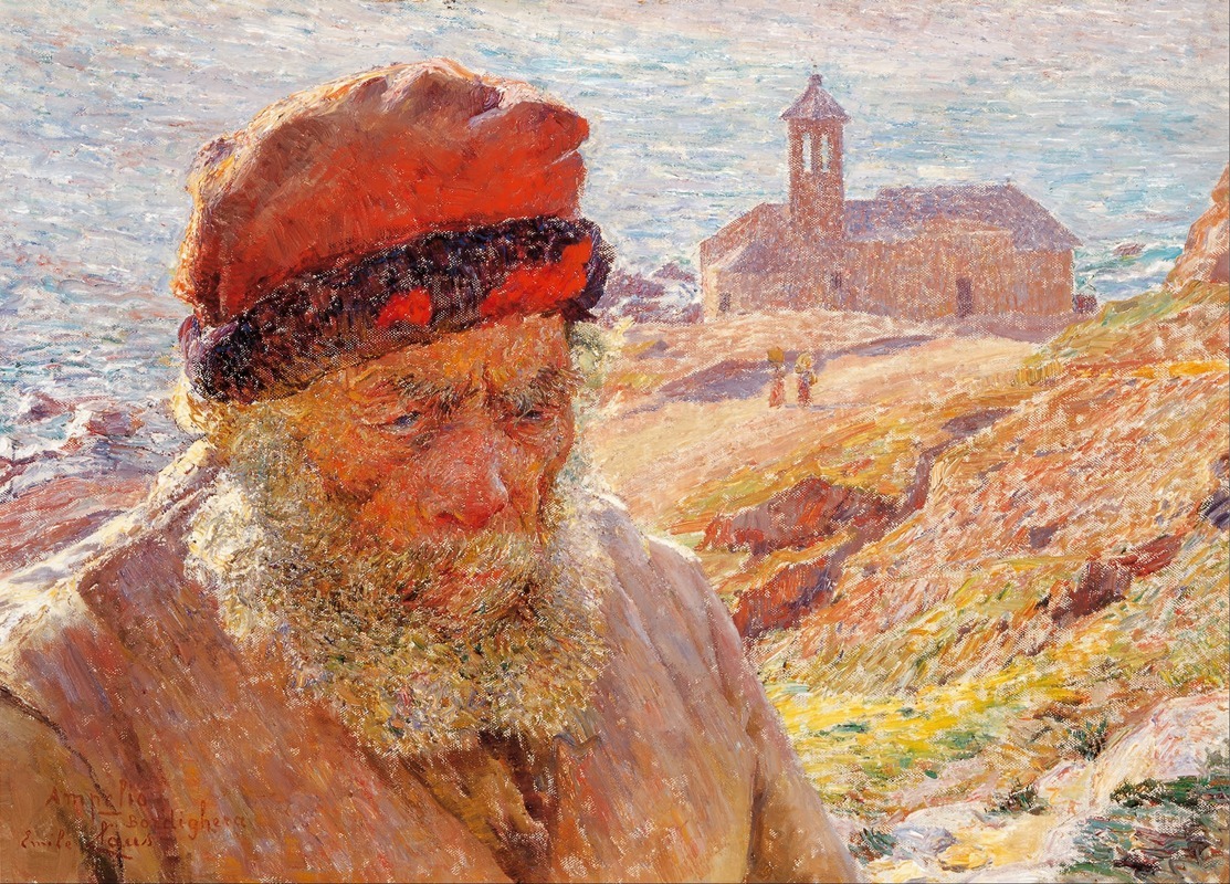 Emile Claus - Ampelio, old fisherman of Bordighera