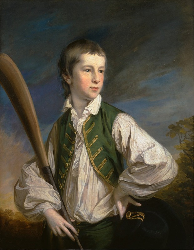 Francis Cotes - Charles Collyer as a Boy, with a Cricket Bat