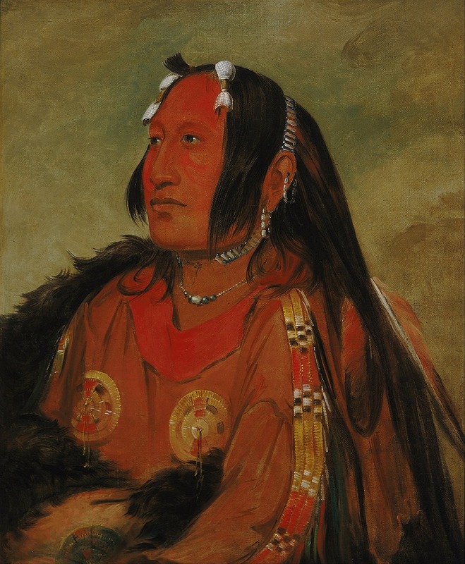 George Catlin - Wi-jún-jon, Pigeon’s Egg Head (The Light), a Distinguished Young Warrior
