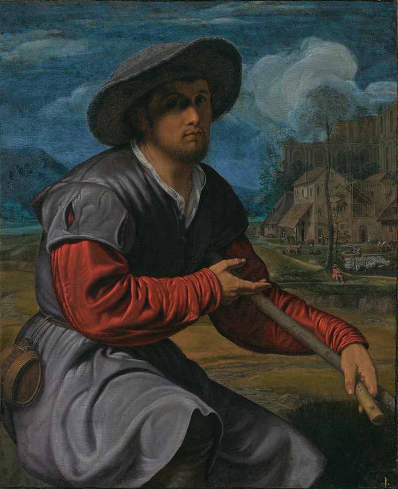 Giovanni Girolamo Savoldo - Shepherd with a Flute
