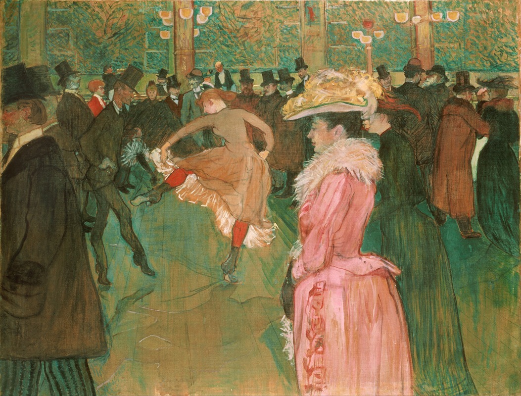Henri de Toulouse-Lautrec - At the Moulin Rouge- The Dance