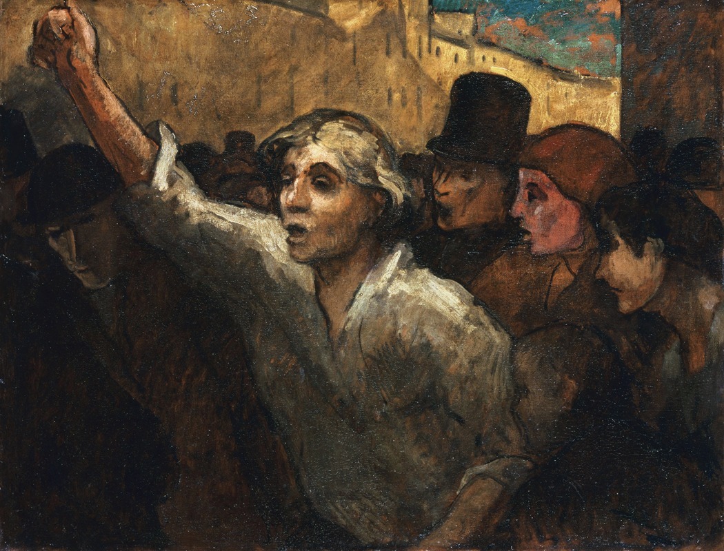 Honoré Daumier - The Uprising (L’Emeute)