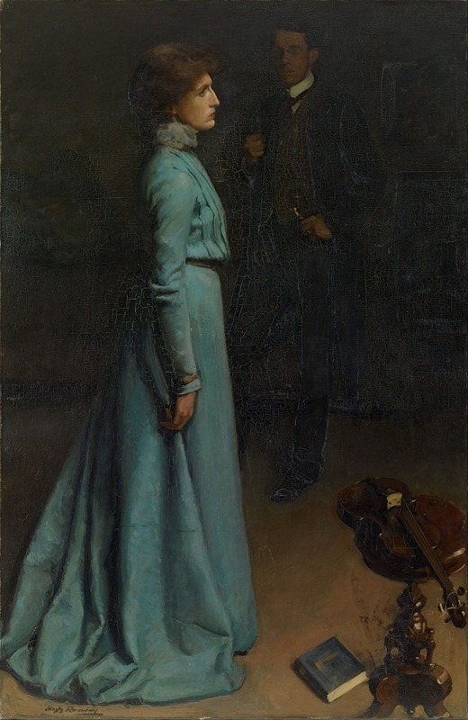 Hugh Ramsay - The lady in blue (Mr and Mrs J S MacDonald)