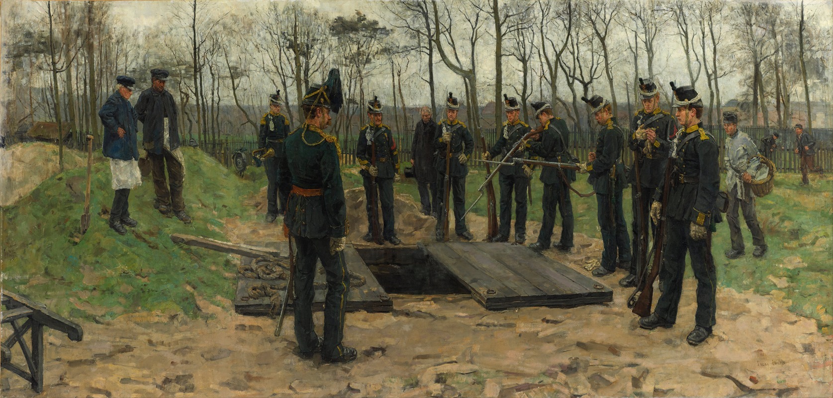 Isaac Israëls - Military funeral
