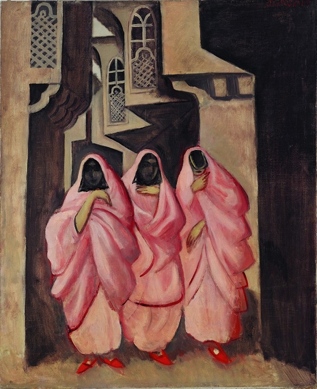 Jāzeps Grosvalds - Three Women on the Street of Baghdad