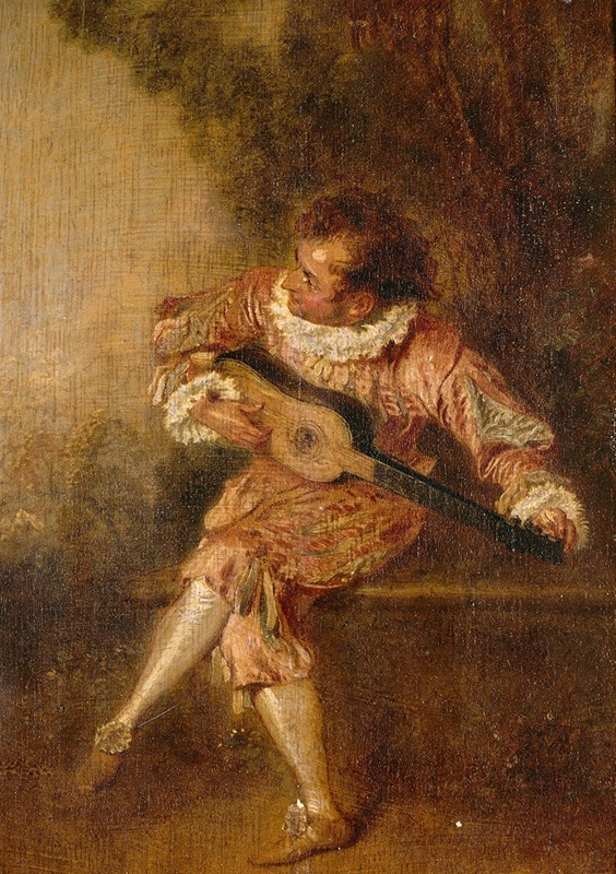 Jean-Antoine Watteau - Le donneur de sérénades (Mezetin)