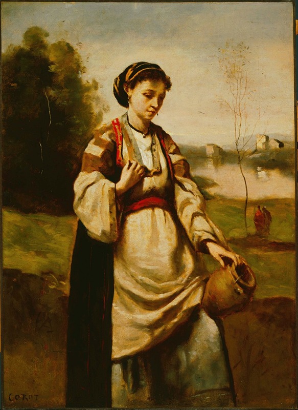 Jean-Baptiste-Camille Corot - Woman with Water Jar