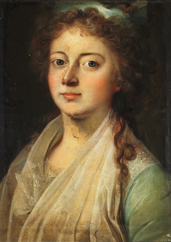 Jens Juel - Portrait of Queen Marie Sophie Frederikke