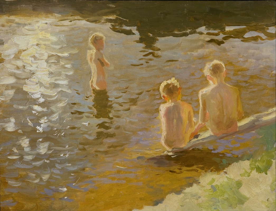 Johann Walter-Kurau - Boys Bathing