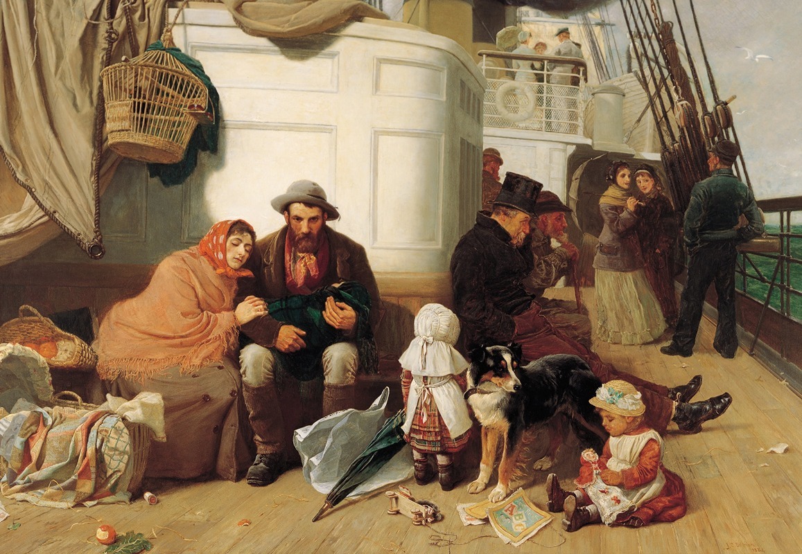 John Charles Dollman - The immigrants’ ship