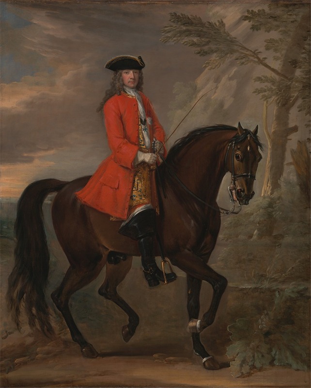 John Wootton - Portrait of a Man on Horseback