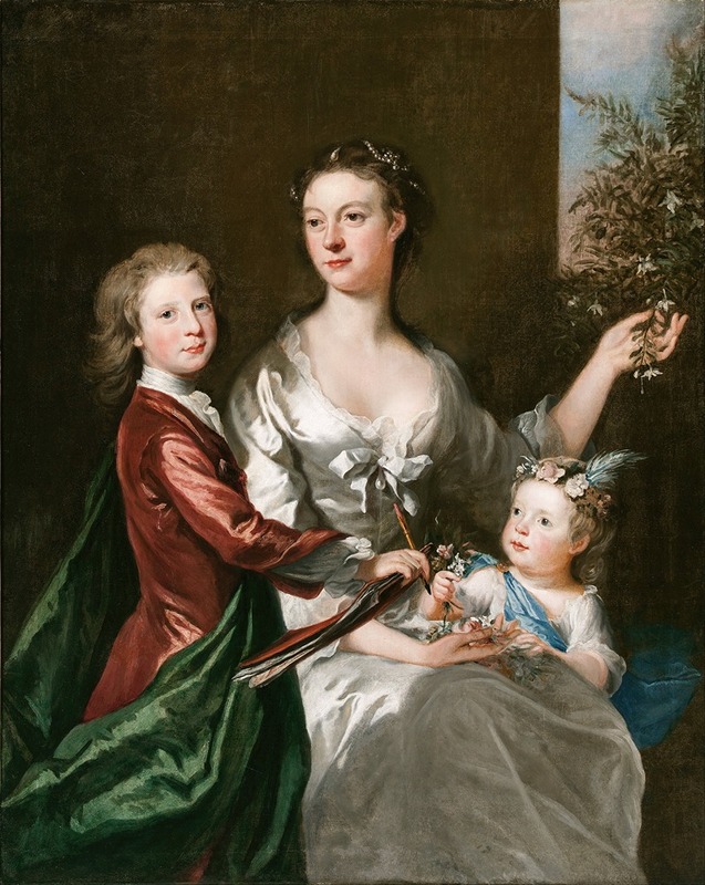 Joseph Highmore - The artist’s wife Susanna, son Anthony and daughter Susanna
