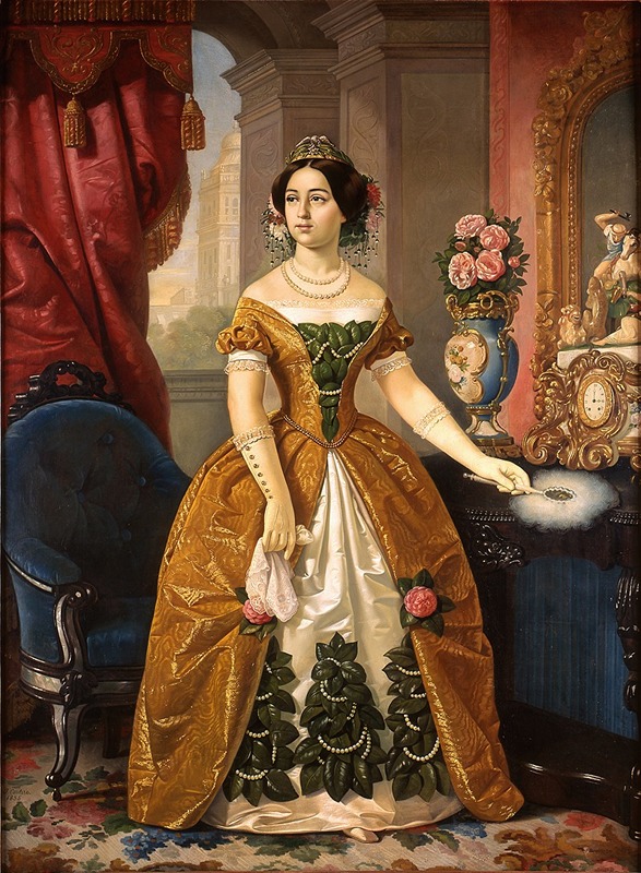 Juan Cordero - Portrait of Doña Dolores Tosta de Santa Anna