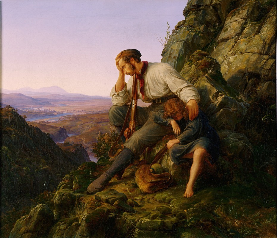 Karl Friedrich Lessing - The Robber and His Child