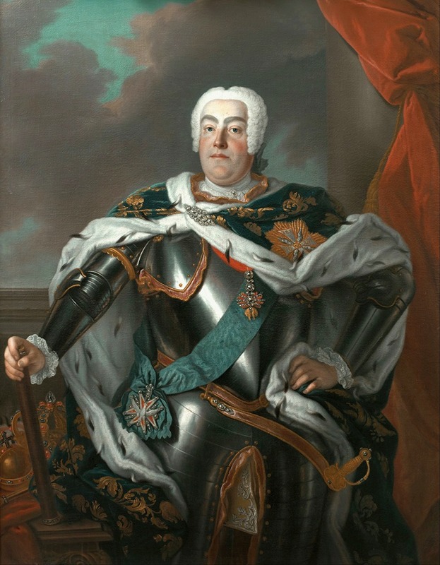 Louis de Silvestre - Portrait of Augustus III of Poland