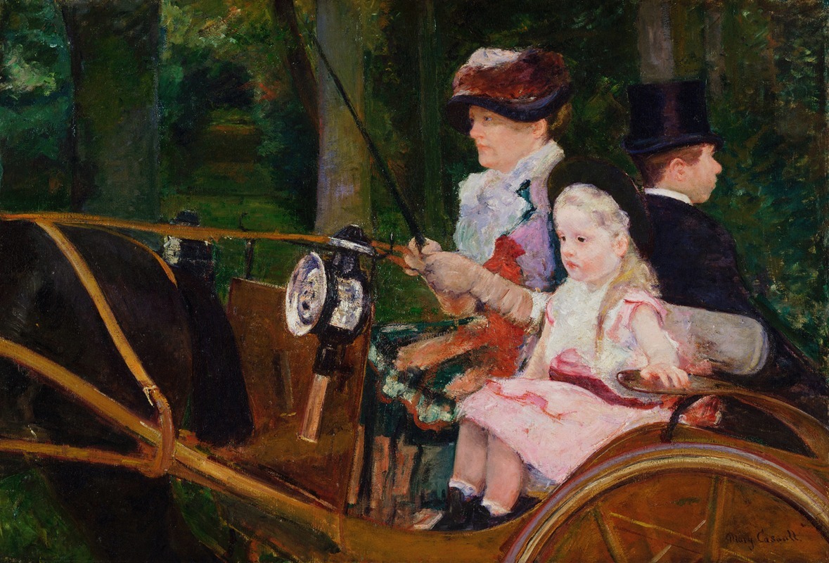 Mary Cassatt - A Woman and a Girl Driving