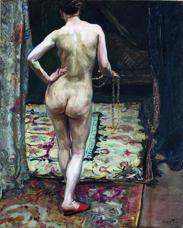 Max Slevogt - Female Nude from the Back