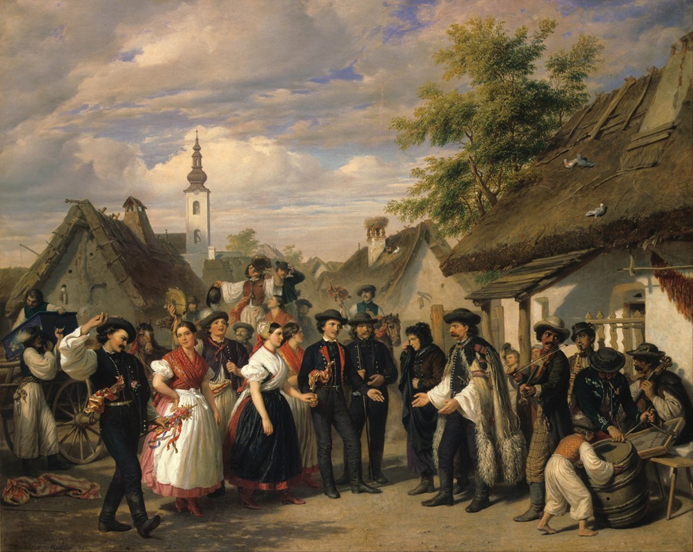 Miklós Barabás - The Arrival of the Bride