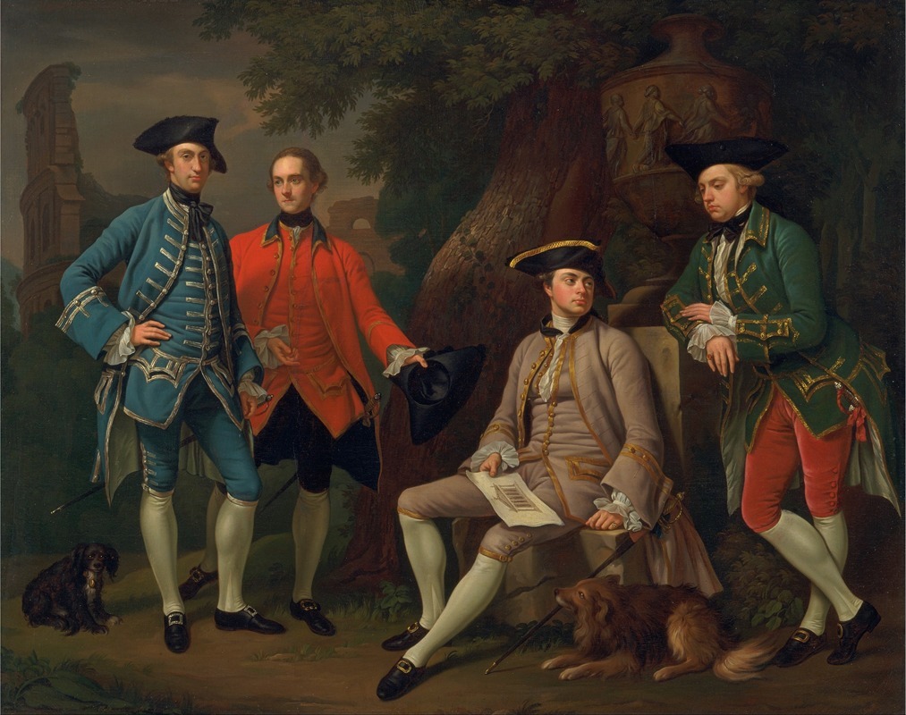 Nathaniel Dance Holland - James Grant of Grant, John Mytton, the Hon. Thomas Robinson, and Thomas Wynne