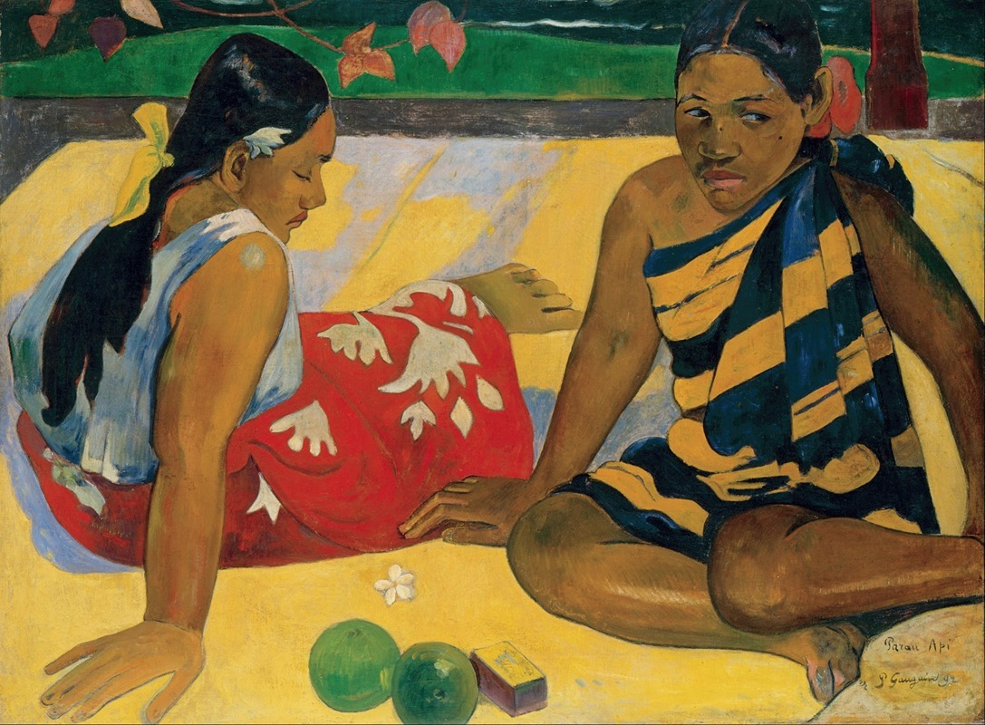 Paul Gauguin - Parau Api. What News