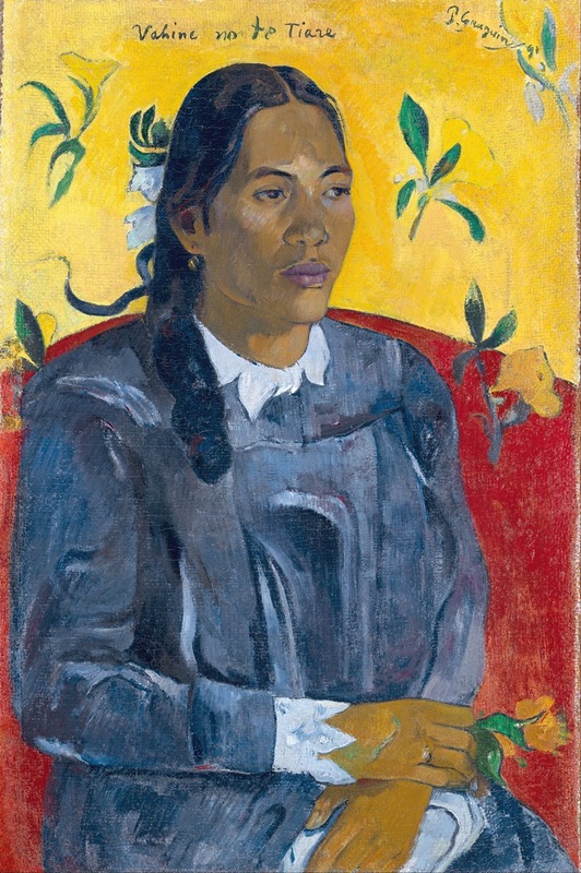 Paul Gauguin - Tahitian Woman with a Flower
