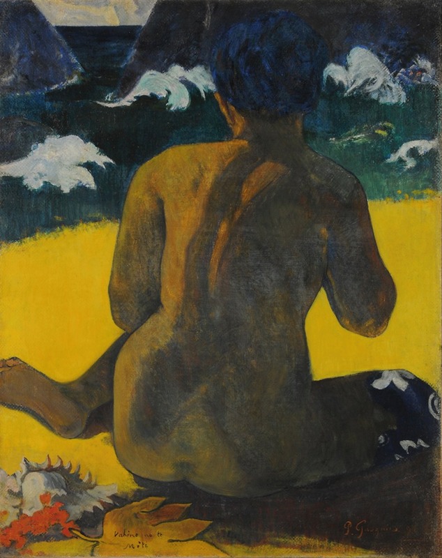Paul Gauguin - Vahine no te miti (Woman at the beach)