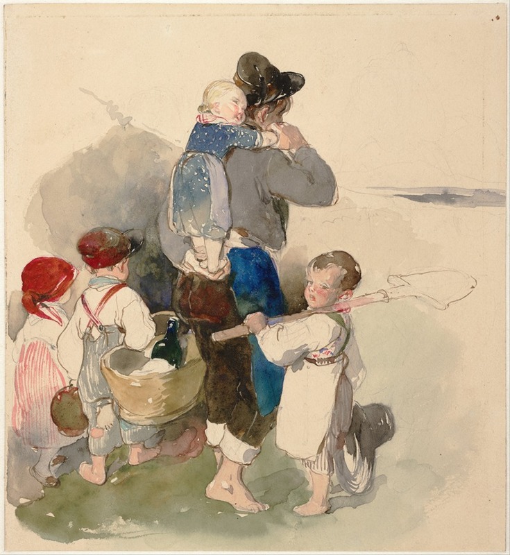 Peter Fendi - Children on Their Way to Work in the Fields