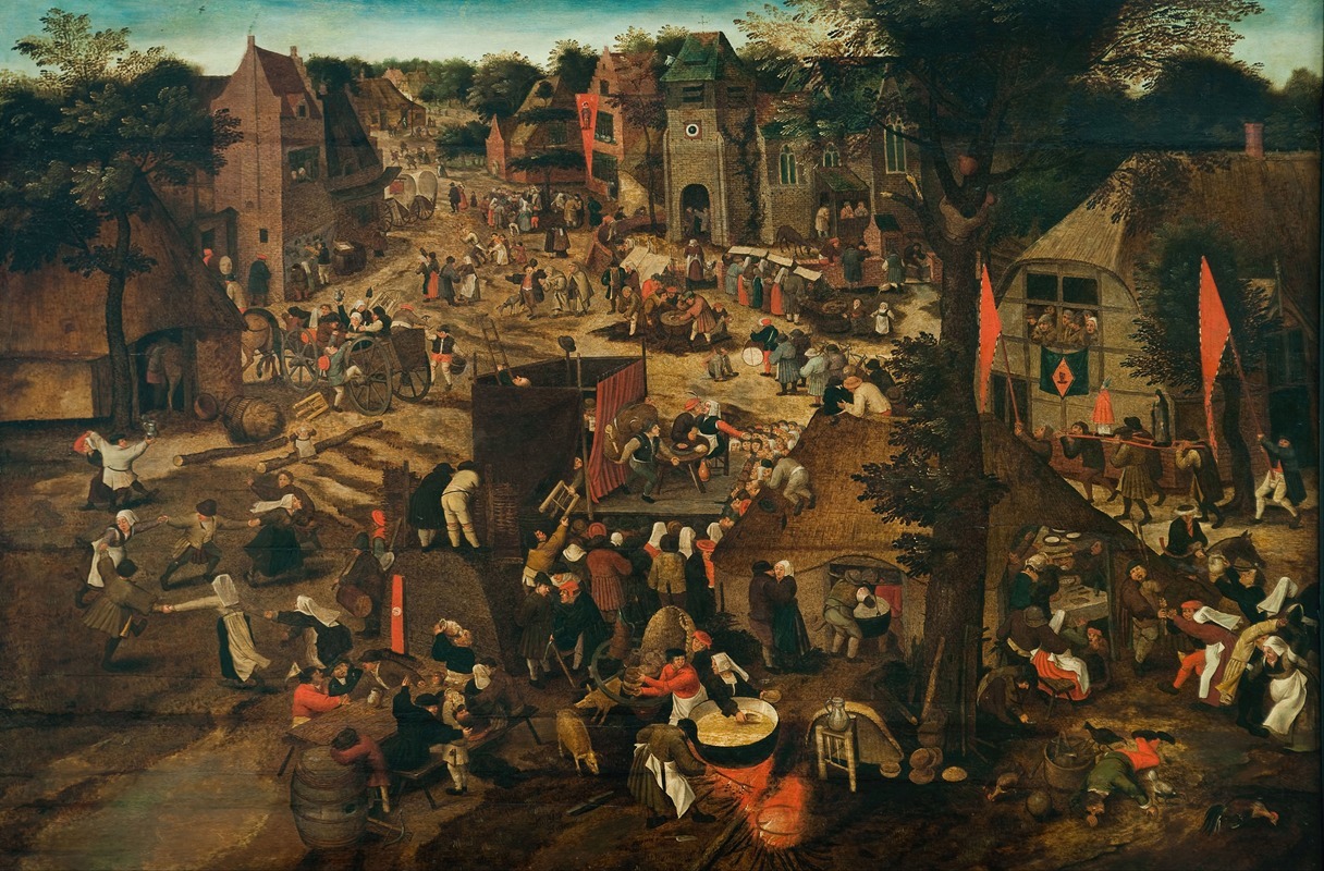 Pieter Brueghel The Younger - A Village Fair (Village festival in Honour of Saint Hubert and Saint Anthony)
