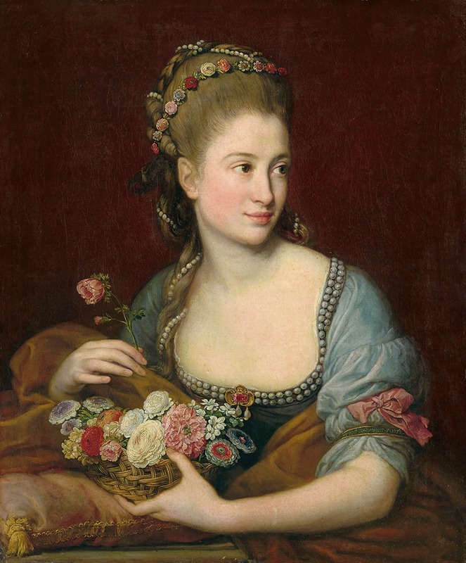 Pompeo Batoni - Portrait of a lady as Flora