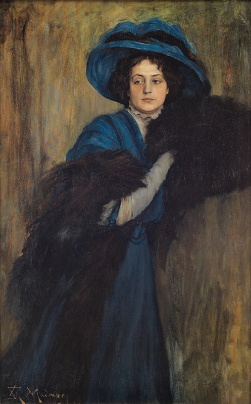 Raimundo de Madrazo y Garreta - Portrait of a Lady in Blue
