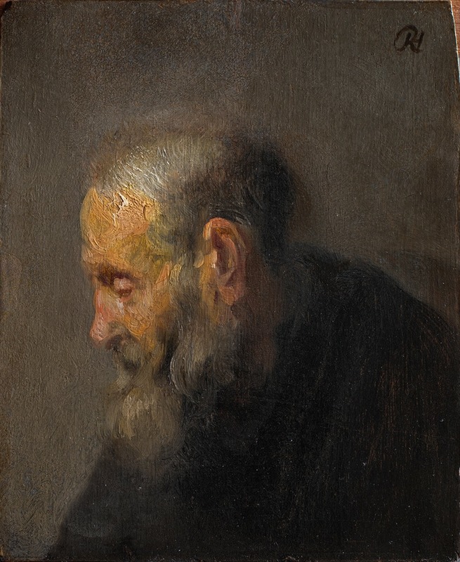 Rembrandt van Rijn - Study of an Old Man in Profile