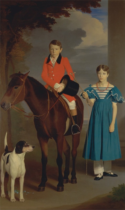 Robert Burnard - John Gubbins Newton and His Sister, Mary Newton