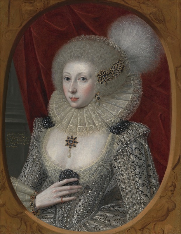 Robert Peake the Elder - Portrait of a Woman, Possibly Frances Cotton, Lady Montagu, of Boughton Castle, Northamptonshire