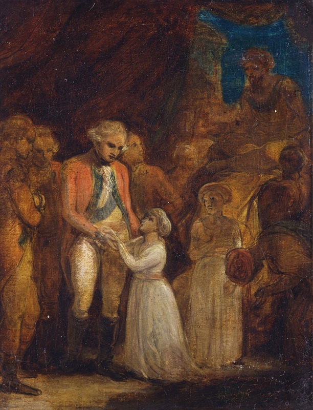 Robert Smirke - The Two Sons of Tipu Sahib, Sultan of Mysore, Being Handed over as Hostages to General Cornwallis
