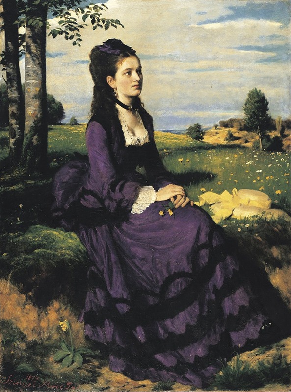 Pál Szinyei Merse - Lady in Violet