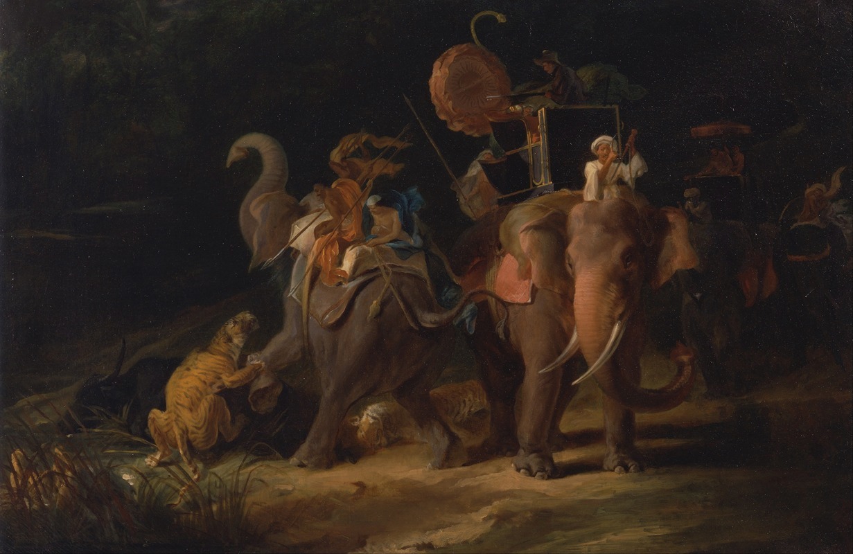 Thomas Daniell - Tiger Hunting in the East Indies