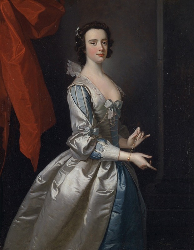 Thomas Hudson - Portrait of a Woman, Probably Elizabeth Aislabie, of Studley Royal, Yorkshire
