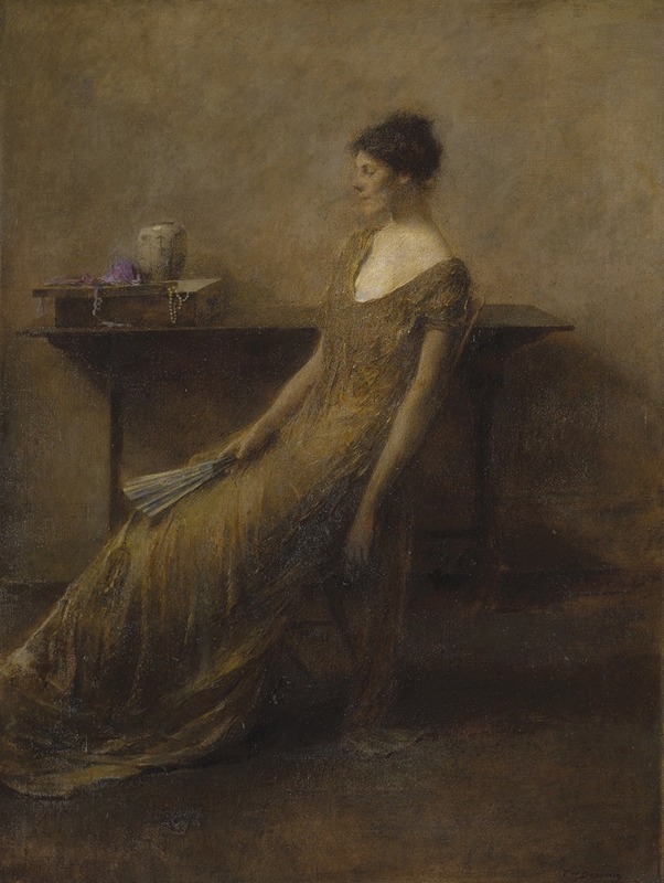 Thomas Wilmer Dewing - Lady in Gold