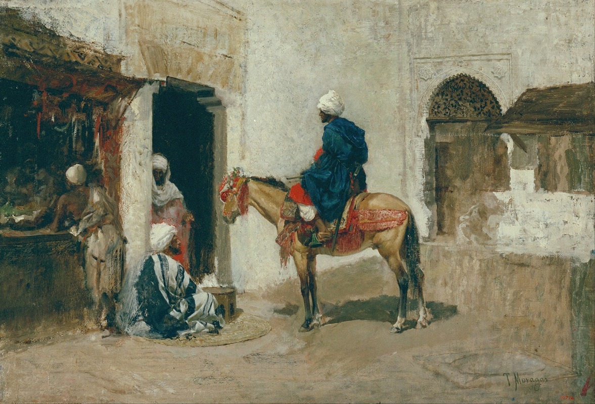 Tomas Moragas y Torras - Moroccan on Horseback