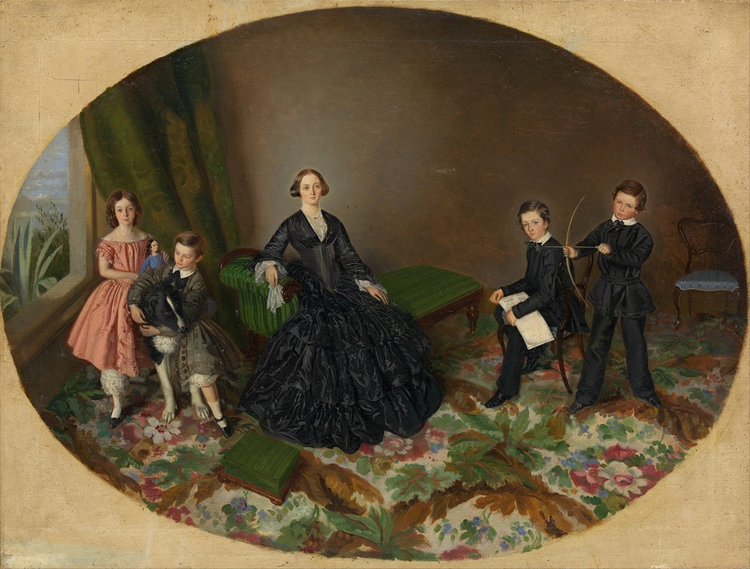 William Strutt - Maria Elizabeth O’Mullane and her children