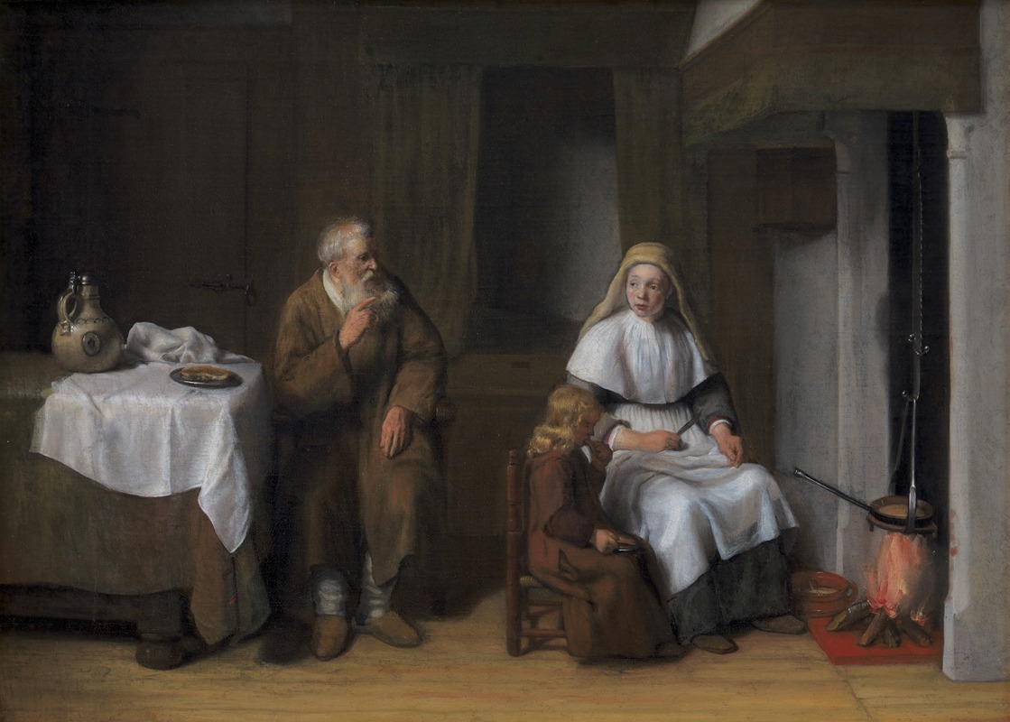 Abraham Van Dijck - The Prophet Elijah with the Widow of Zarephath and her Son