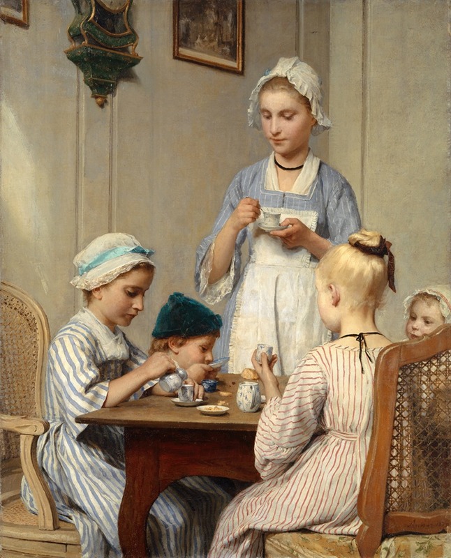 Albert Anker - Children at Breakfast