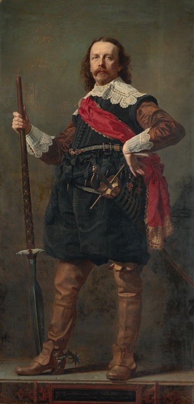 Andrzej Mniszech - Abraham Willet (1825-1888) art collector in XVII century costume