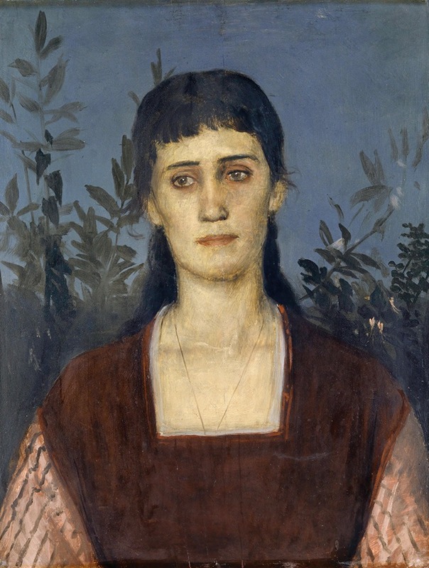 Arnold Böcklin - Portrait of Clara Bruckmann-Böcklin, Eldest Daughter of the Artist