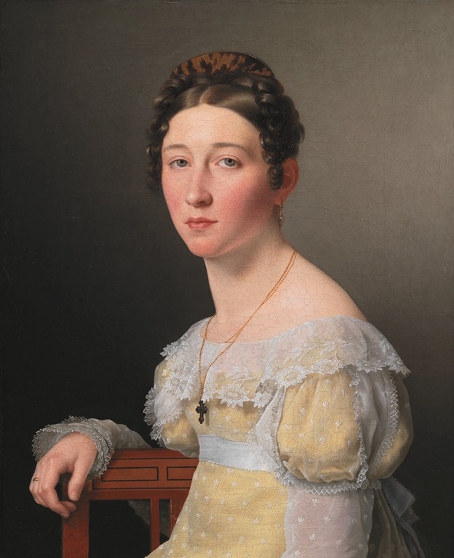Christoffer Wilhelm Eckersberg - Portrait of Emilie Henriette Massmann, Betrothed of Frederik Wilhelm Caspar von Benzon